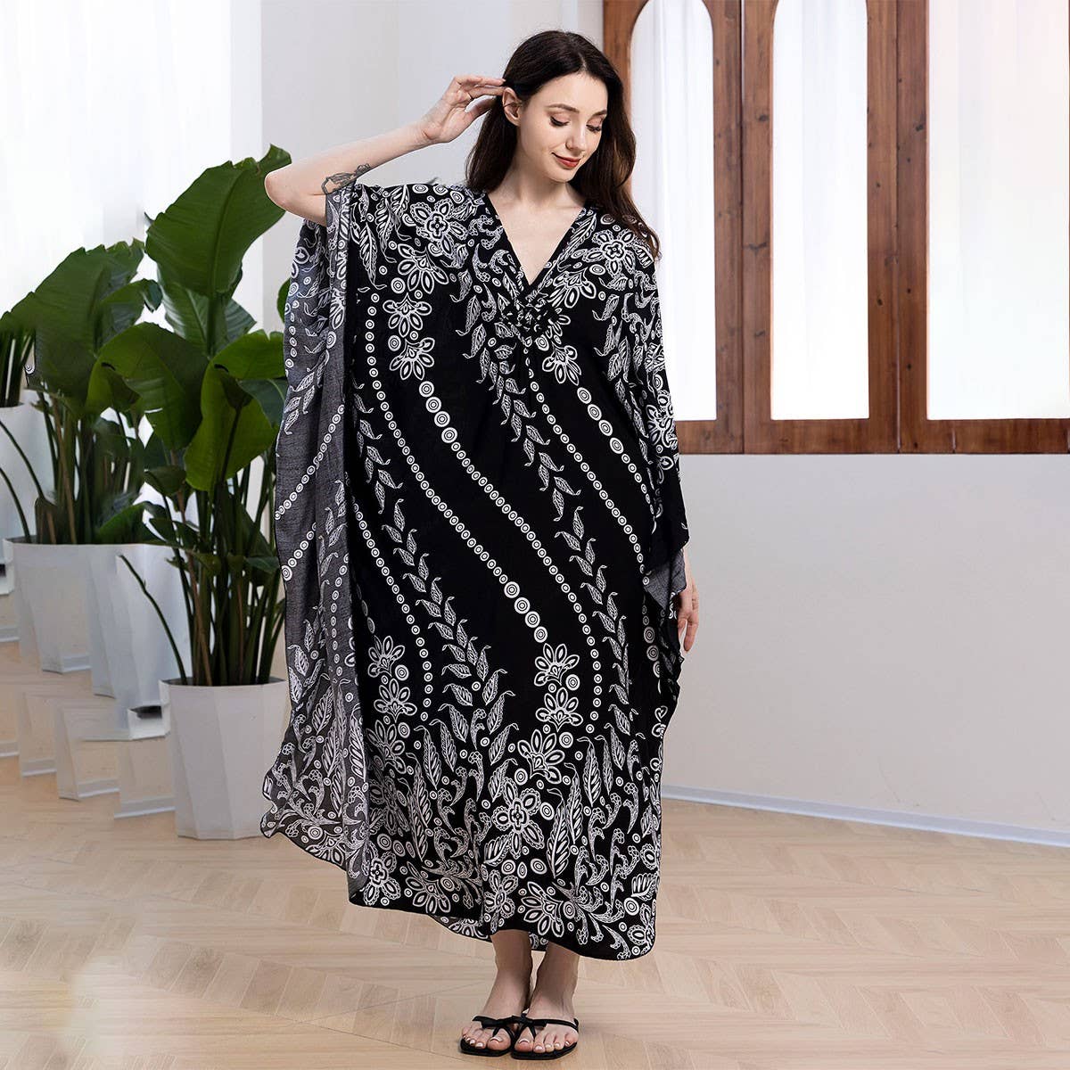Printed Kaftan One-Size