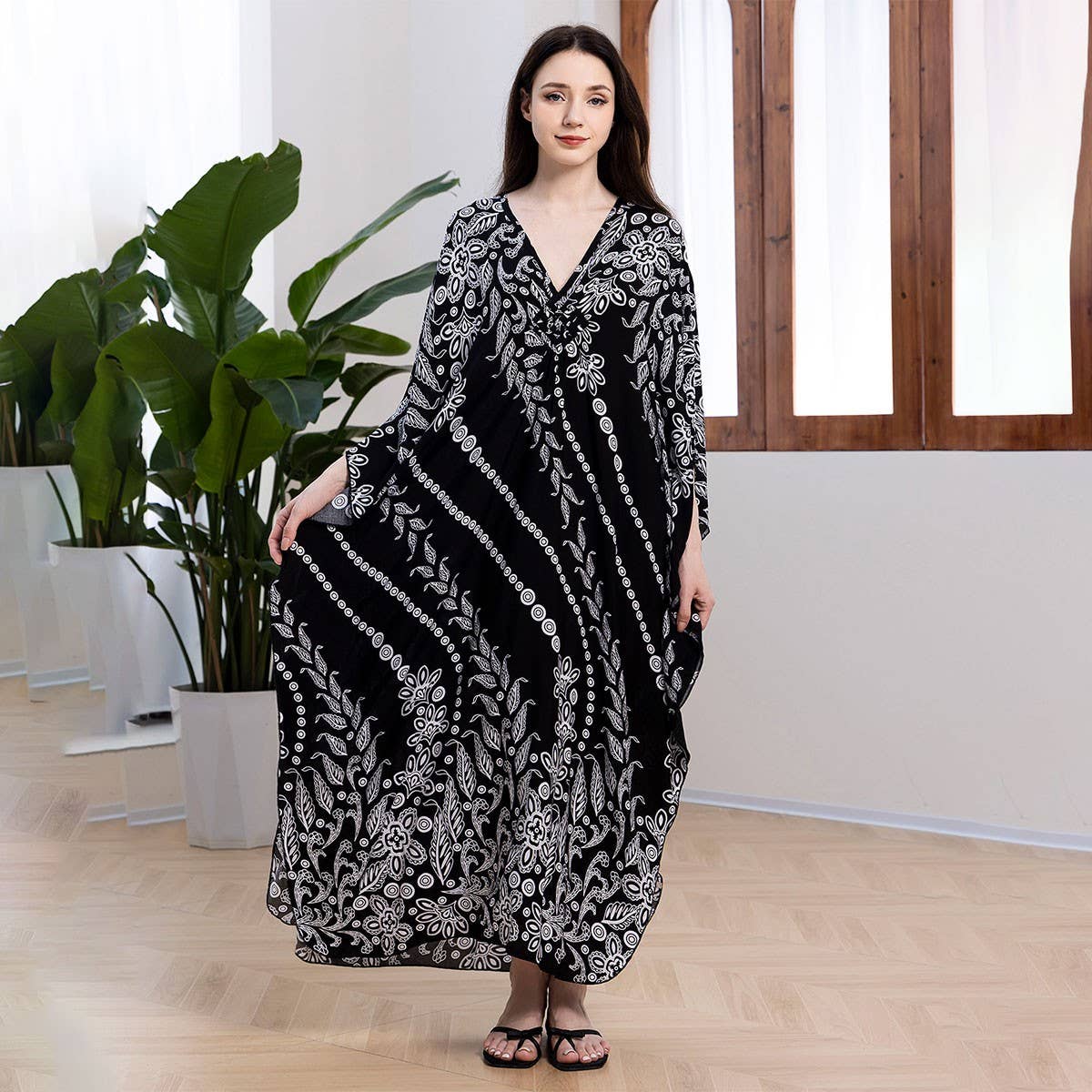 Printed Kaftan One-Size