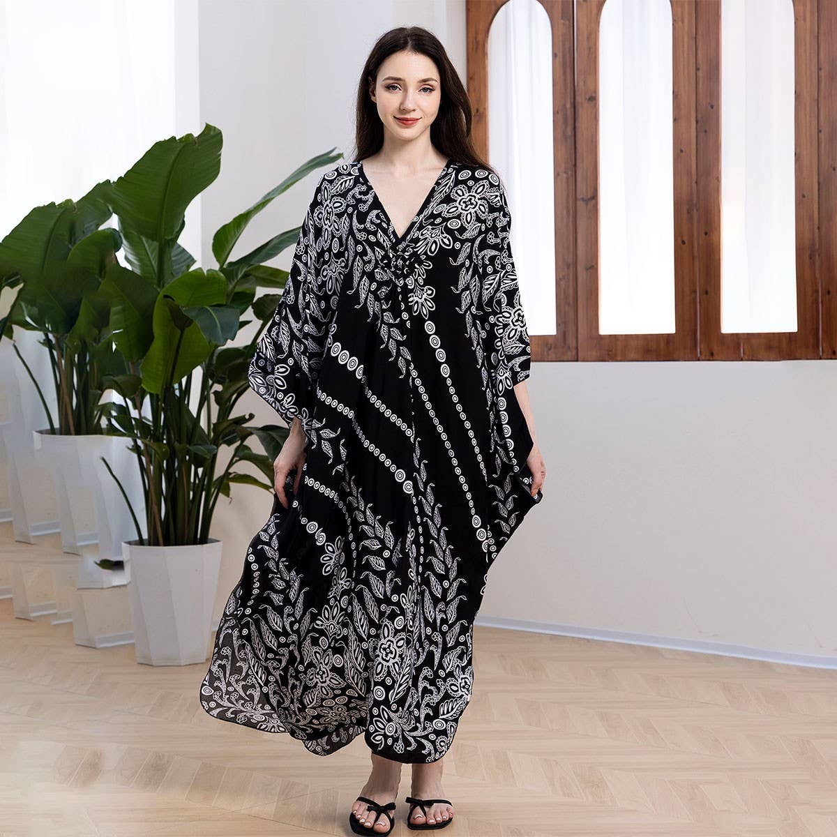 Printed Kaftan One-Size