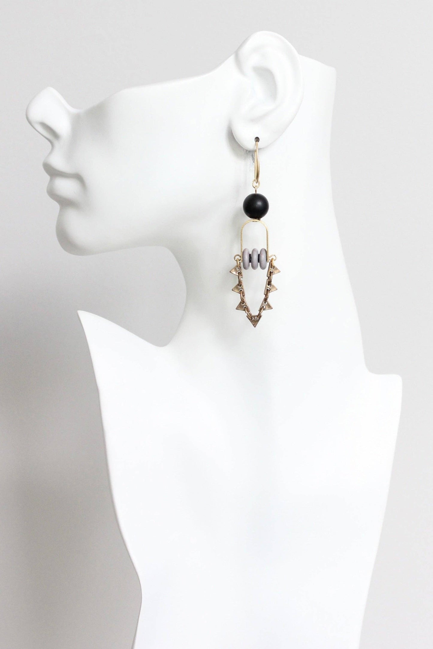 Lavender Art Deco Earrings