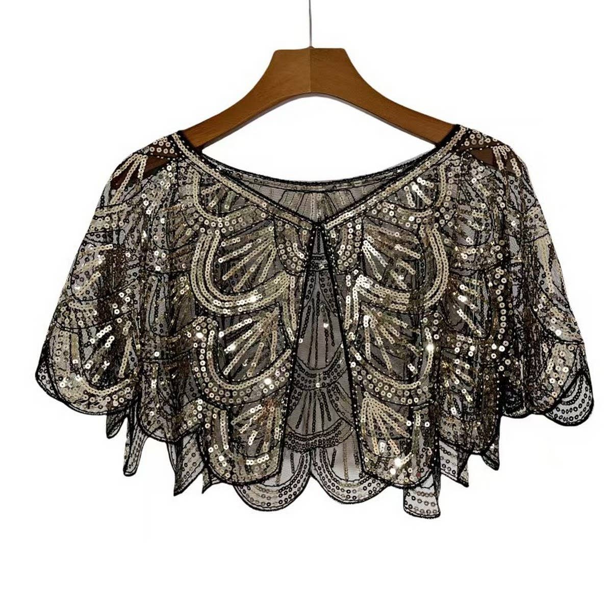 Gatsby Sequin Cape