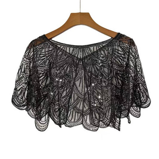 Gatsby Sequin Cape