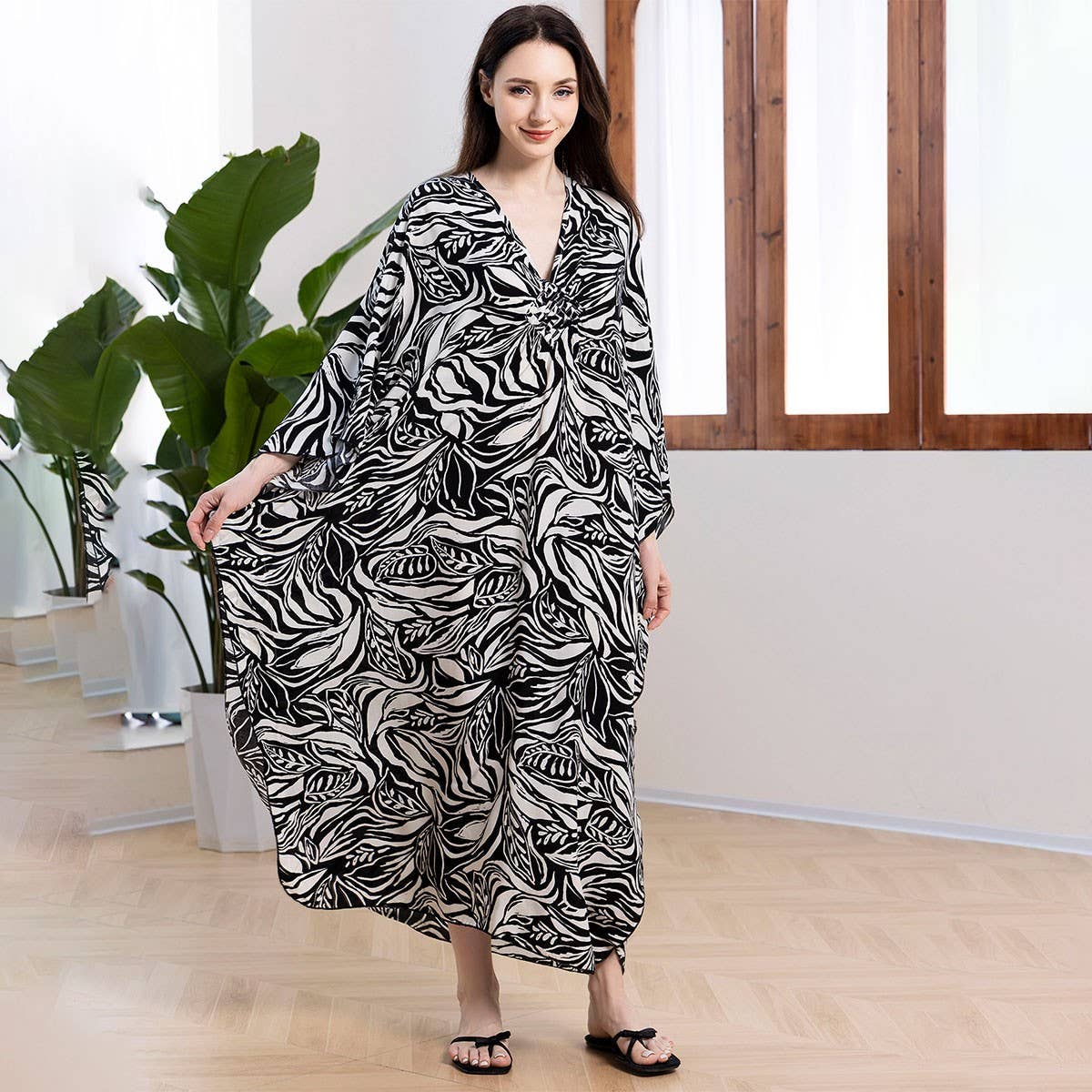 Printed Kaftan One-Size