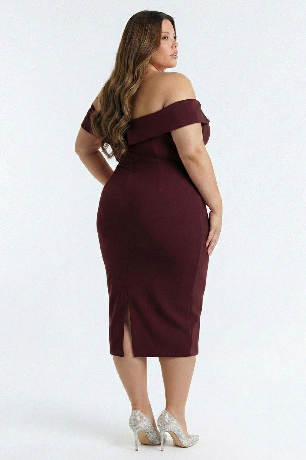 Plus Flower Corsage Dress