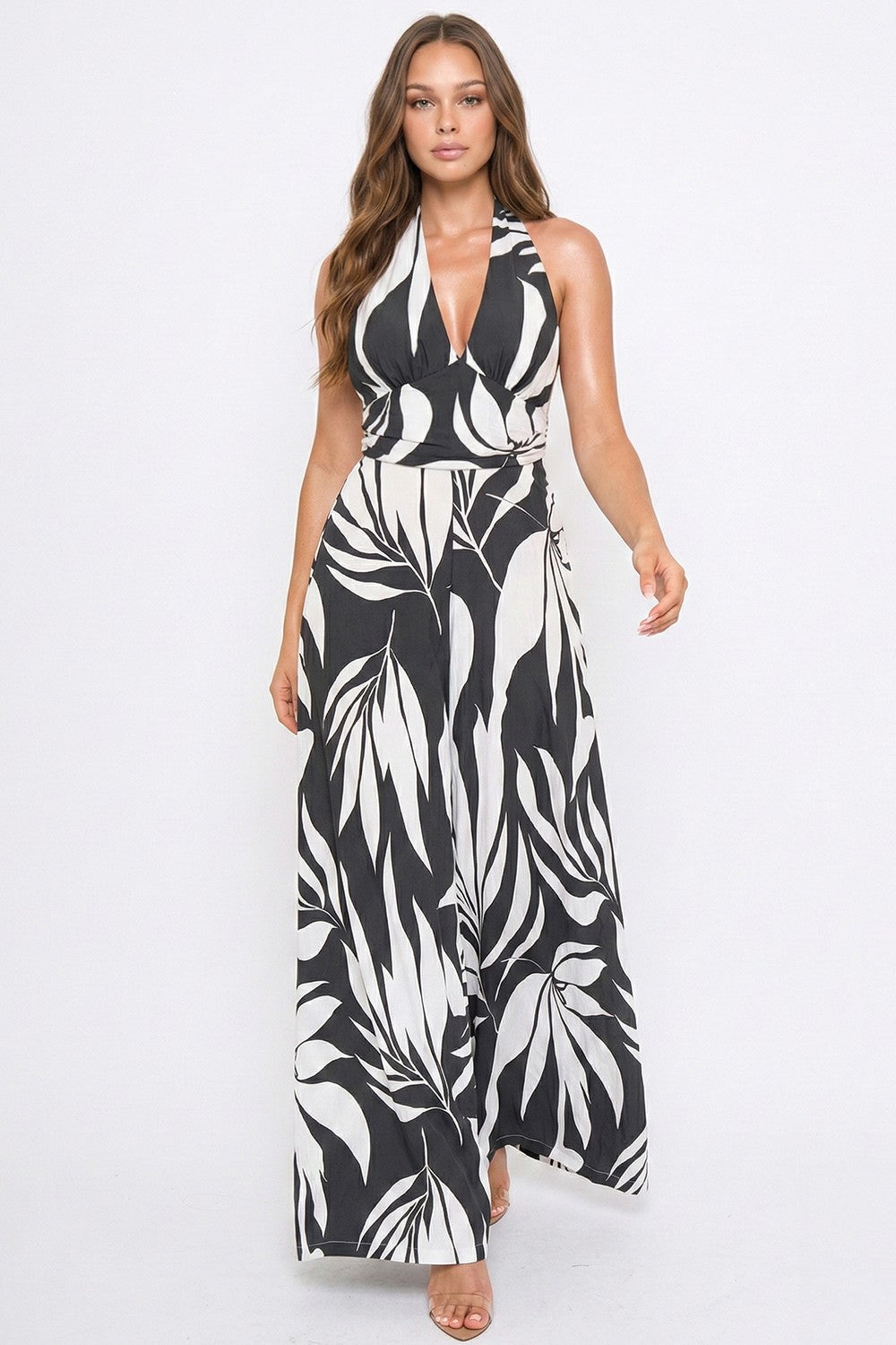Tropical Leaf Jumpsuit